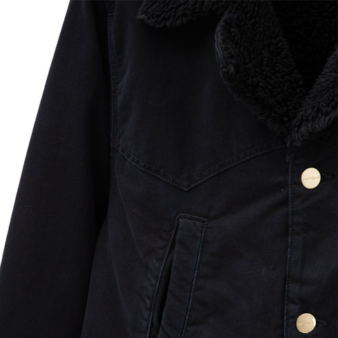 Carhartt WIP Newman Coat Black Heavy Stone Wash I031195_89_60 Degli Uberti